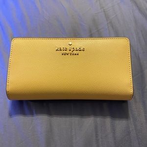 Spring yellow Kate Spade wallet